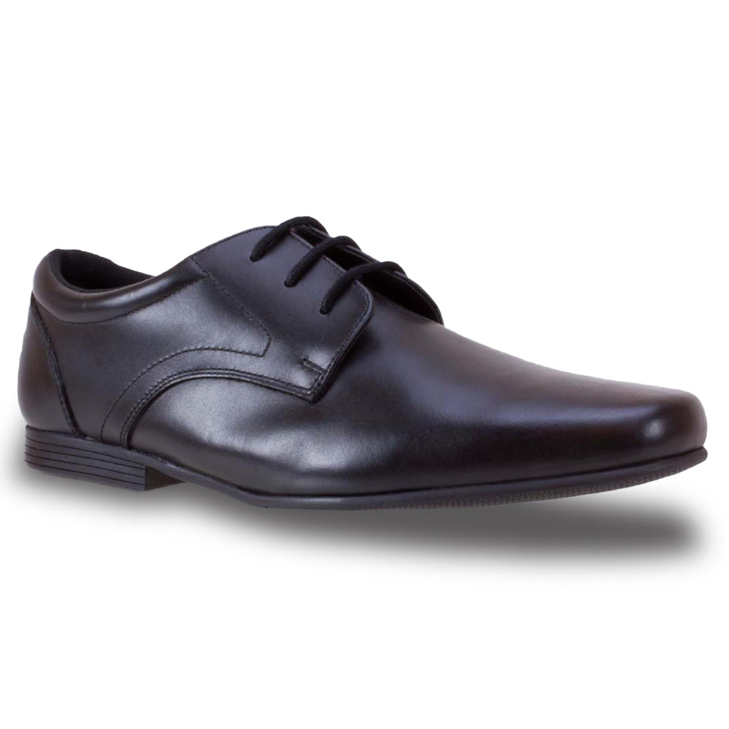 Secondary School British School Shoes BEDFORD BLACK LEATHER LACE