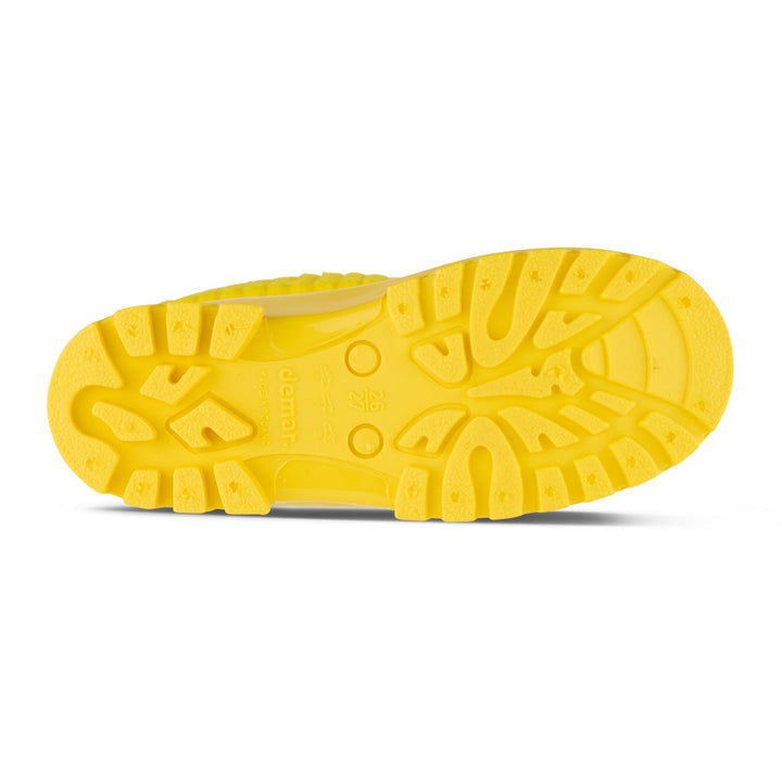 ROLLTOP YELLOW  SHINY WELLIES WITH SOCKS - Term Footwear