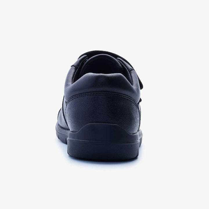 black boys school shoes with padded collar