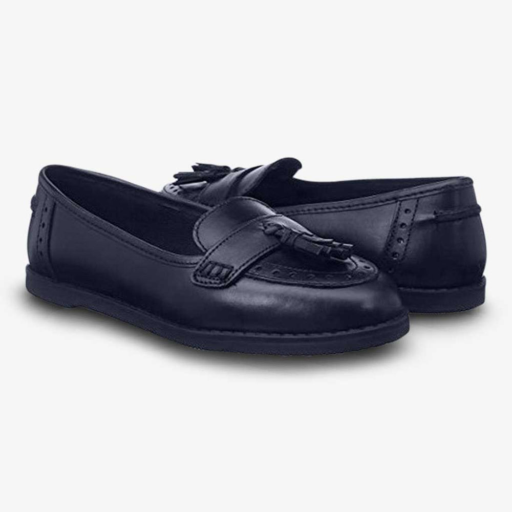 HARLEY LEATHER GIRLS LOAFER - Term Footwear