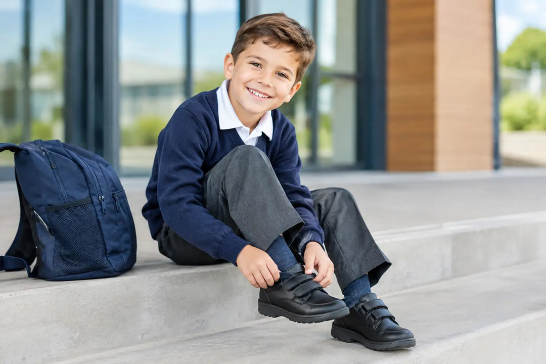 Boys Touch Tape School Shoes That Keep Up