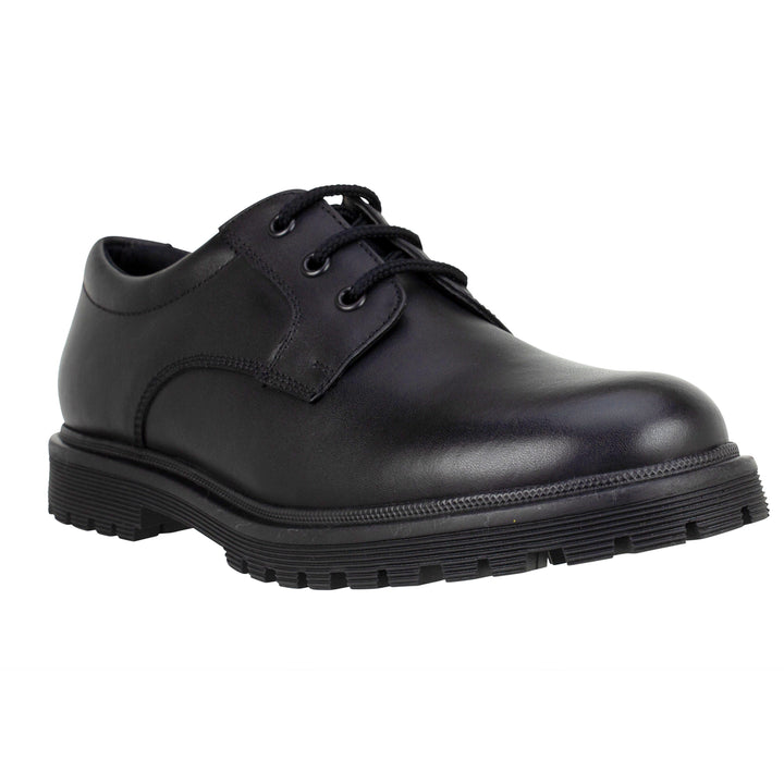 BAILEY BLACK LEATHER LACE UP - Term Footwear 