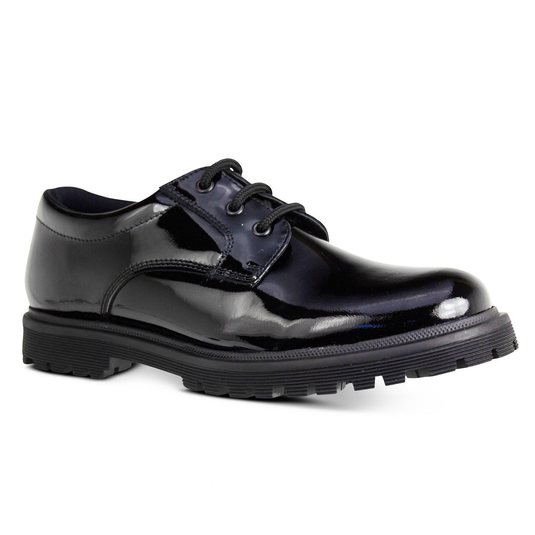BAILEY BLACK PATENT LACE UP - Term Footwear 