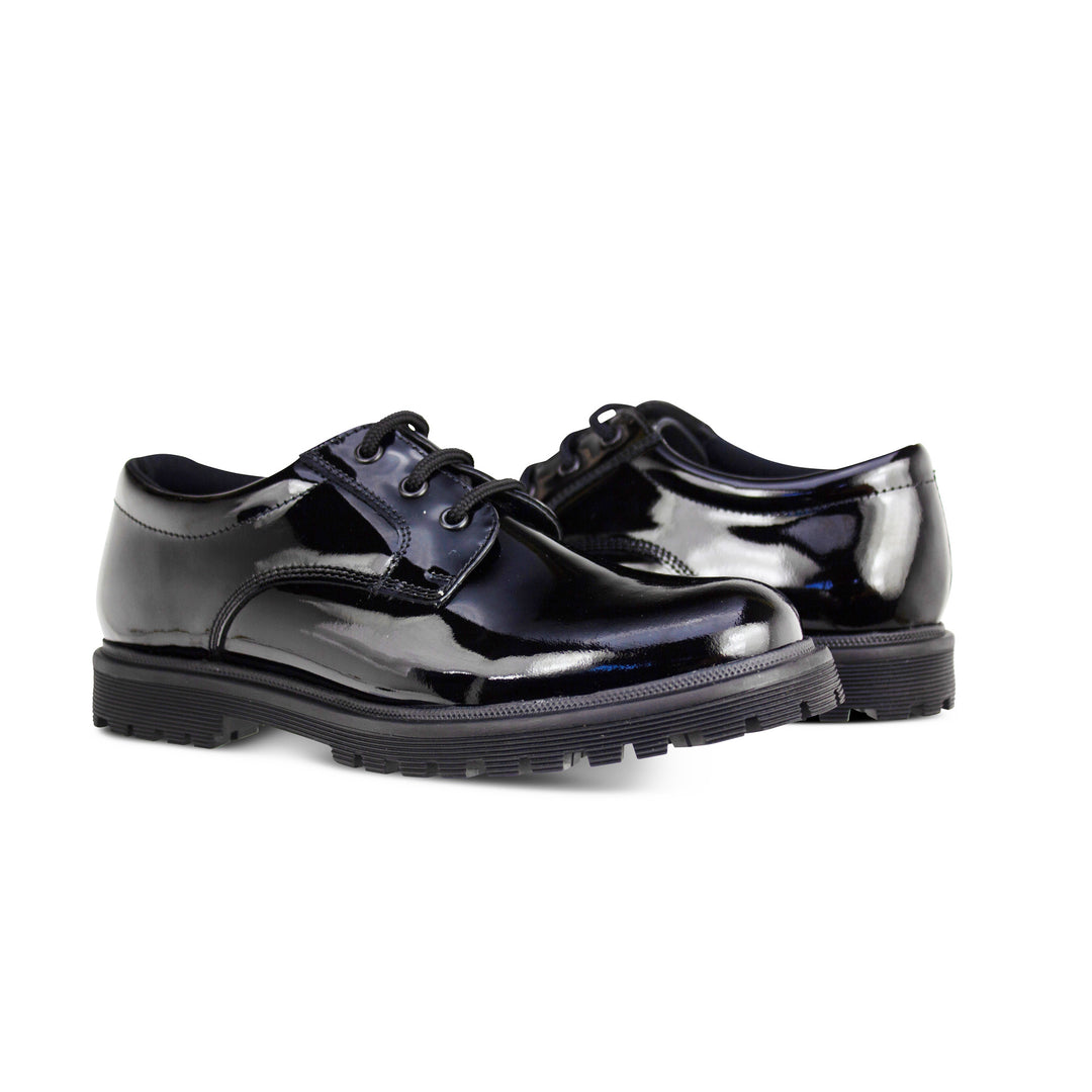 BAILEY BLACK PATENT LACE UP - Term Footwear 