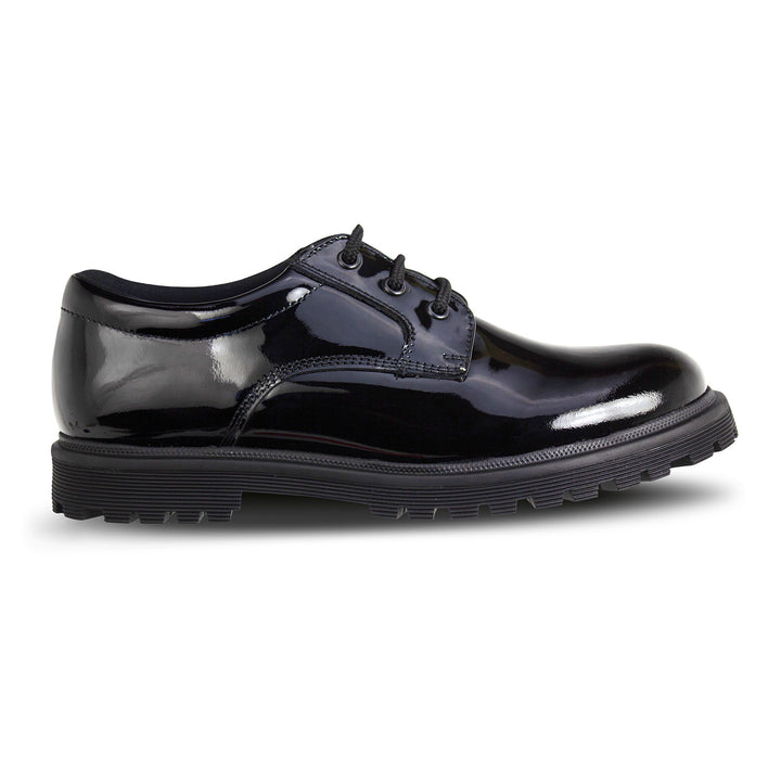 BAILEY BLACK PATENT LACE UP CHUNKY SOLE - Term Footwear 