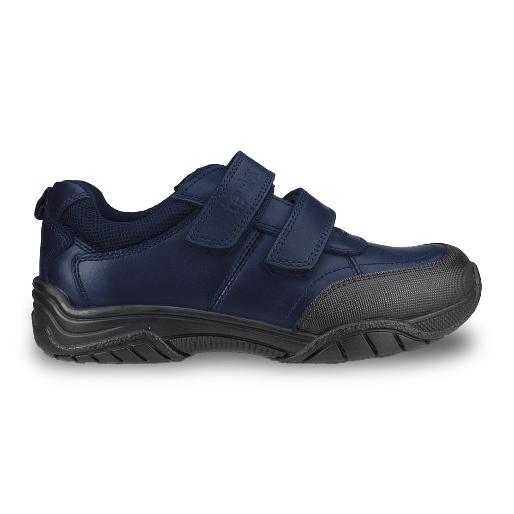 CHIVERS NAVY LEATHER HARDWEARING TOUCH TAPE - Term Footwear
