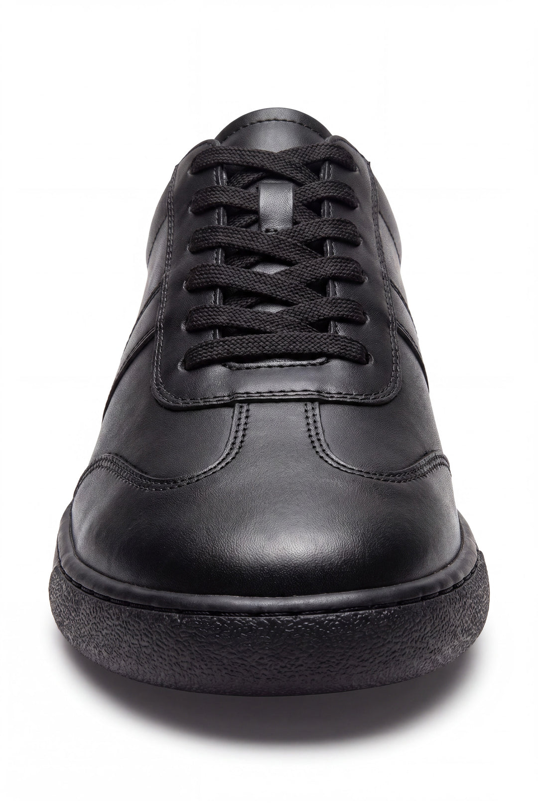 Northgate Unisex Black Leather Lace-Up Trainer School Shoe - Term Footwear 