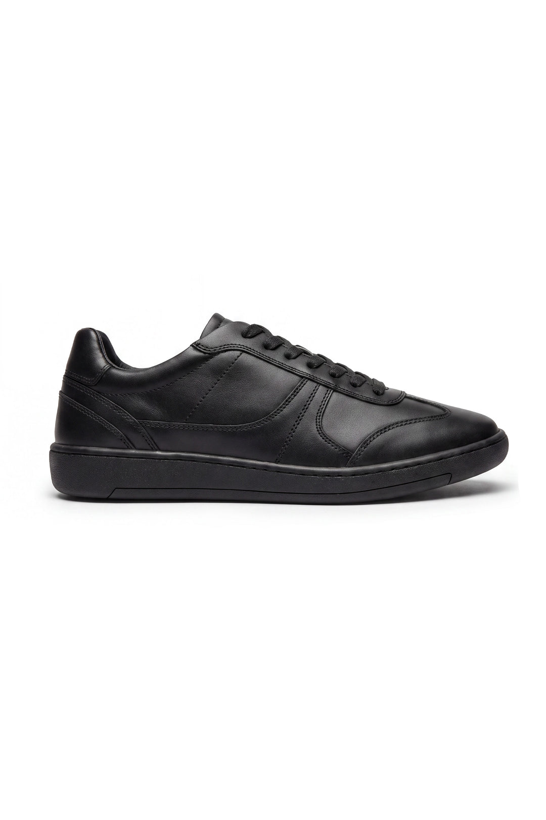 Northgate Unisex Black Leather Lace-Up Trainer School Shoe - Term Footwear 