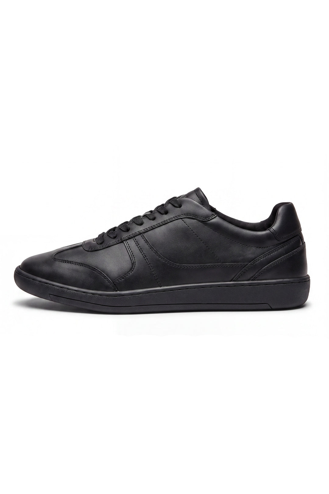 Northgate Unisex Black Leather Lace-Up Trainer School Shoe - Term Footwear 