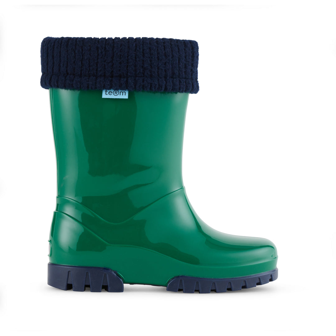 kids green wellington boot