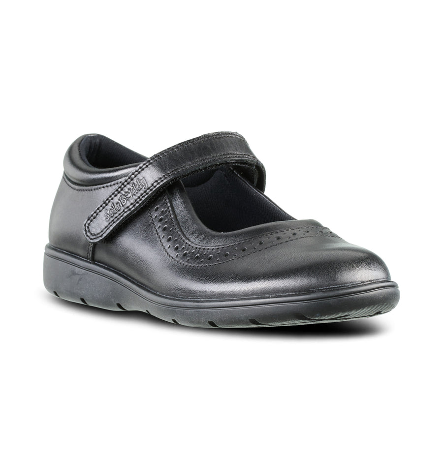 Girls Leather Student Prince School Shoes