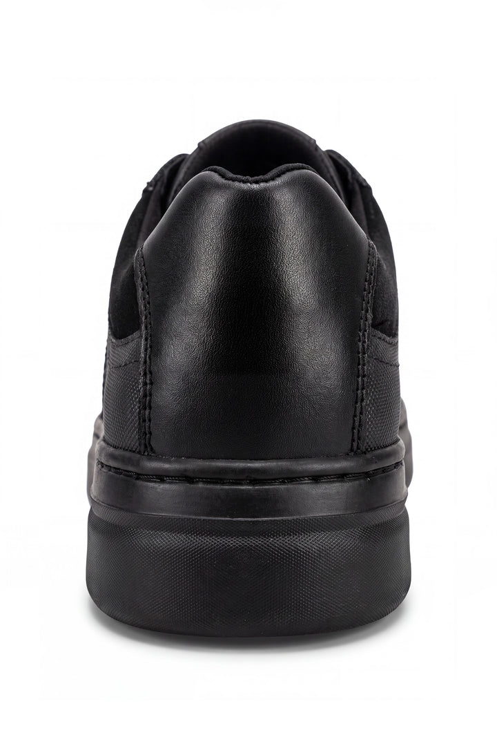 Stonecourt Unisex Black Leather Lace-Up School Shoe - Term Footwear 