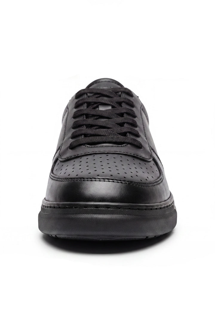 Stonecourt Unisex Black Leather Lace-Up School Shoe - Term Footwear 