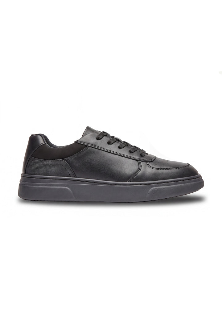 Stonecourt Unisex Black Leather Lace-Up School Shoe - Term Footwear 