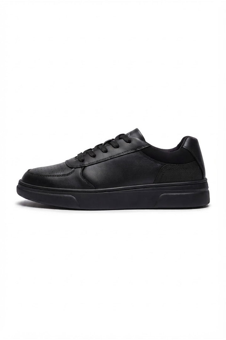 Stonecourt Unisex Black Leather Lace-Up School Shoe - Term Footwear 