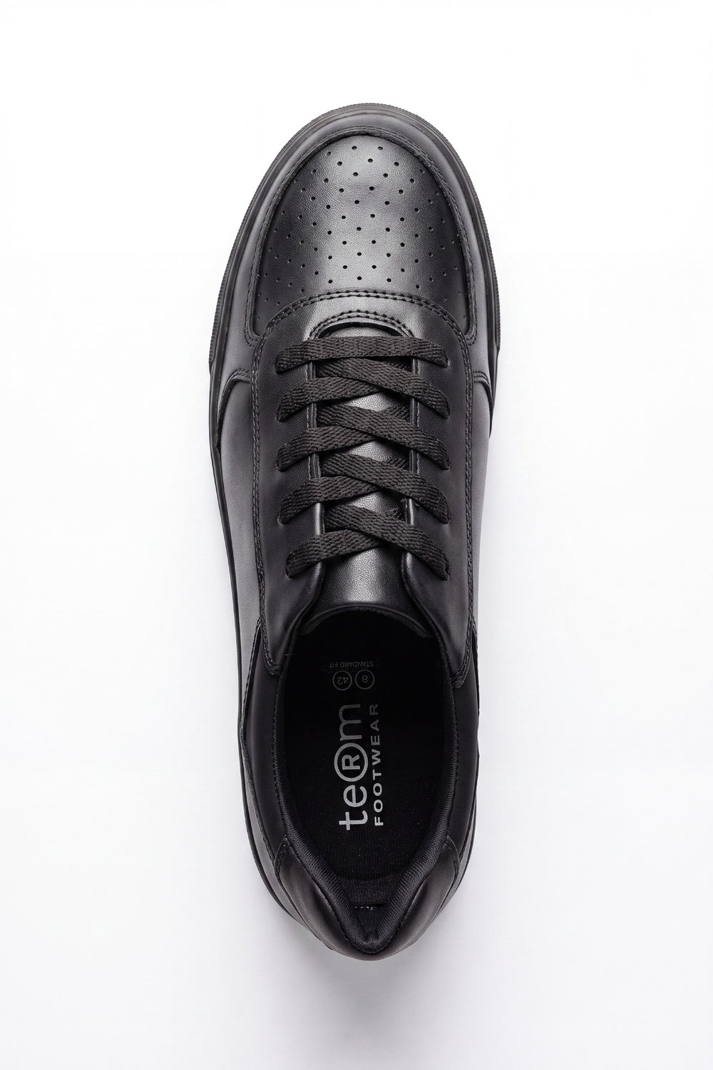Stonecourt Unisex Black Leather Lace-Up School Shoe - Term Footwear 