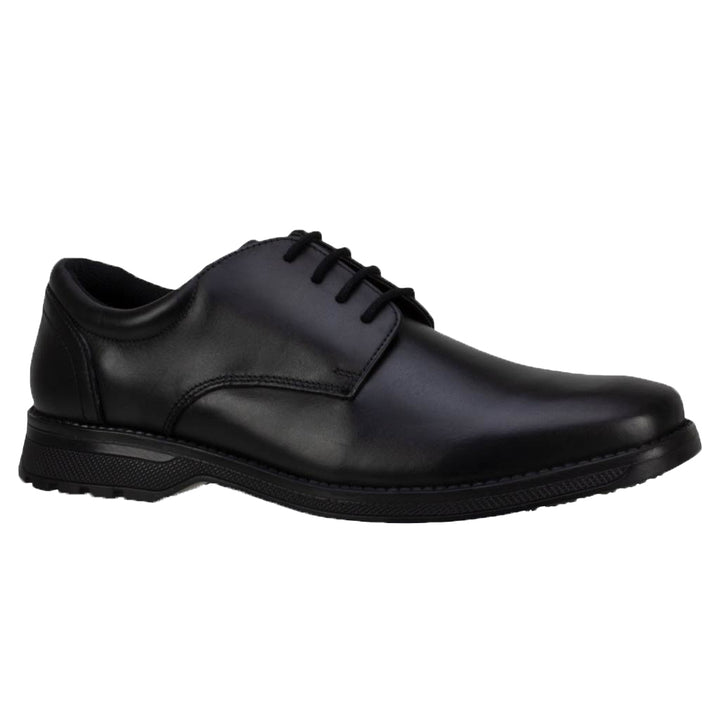 CLERK TYSON BLACK LEATHER CHUNKY SOLE LACE UP - Term Footwear 