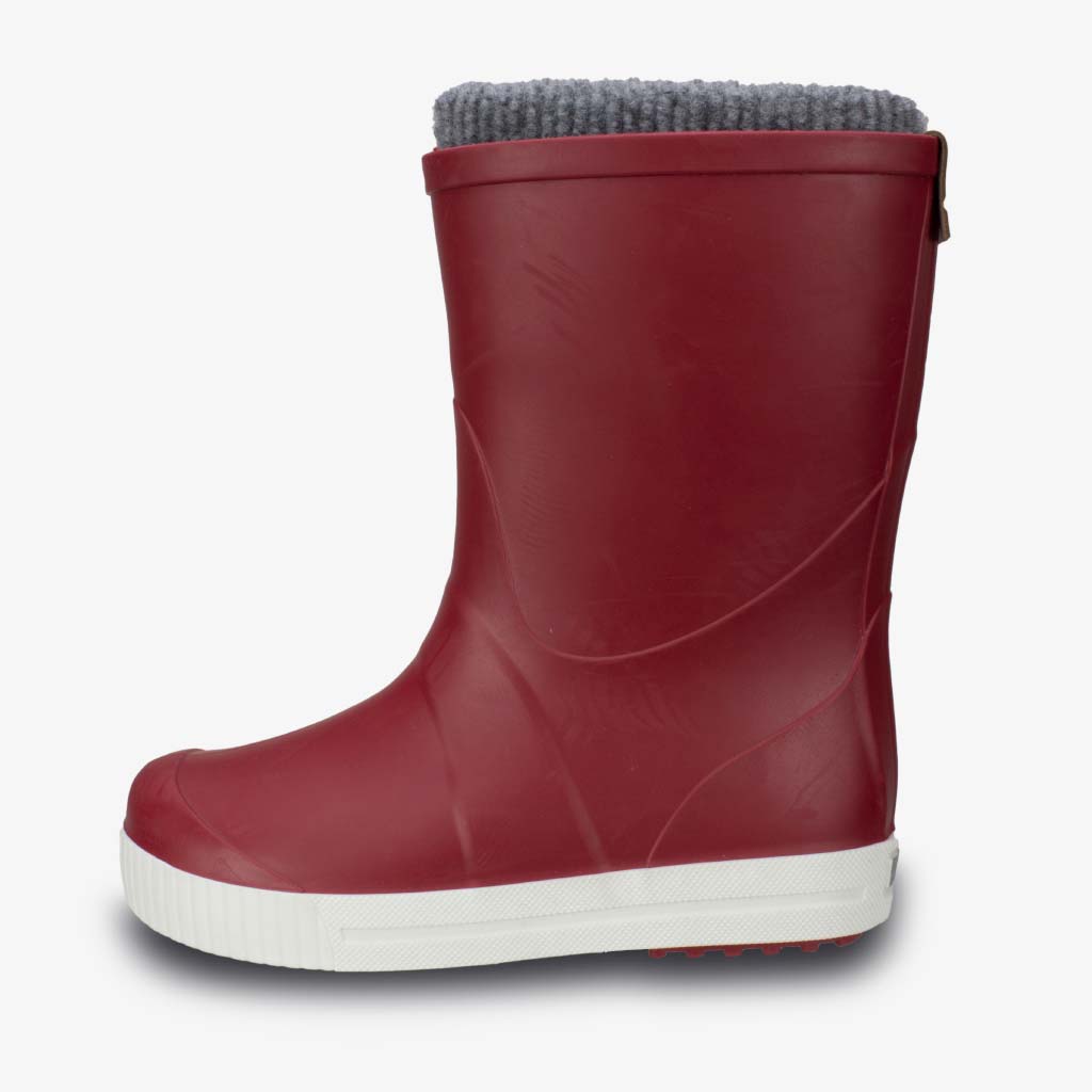 Wave Red Sock Lined Childrens Wellies - Term Footwear