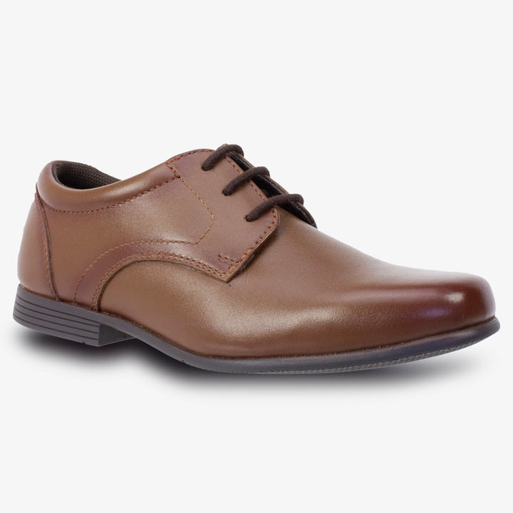 BEDFORD BROWN LEATHER LACE UP - Term Footwear 