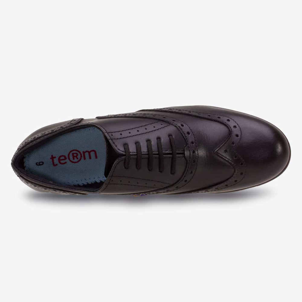 BELLA LACE UP SENIOR GIRLS BROGUE - Term Footwear 