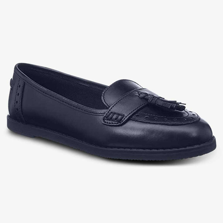 HARLEY LEATHER GIRLS LOAFER - Term Footwear 