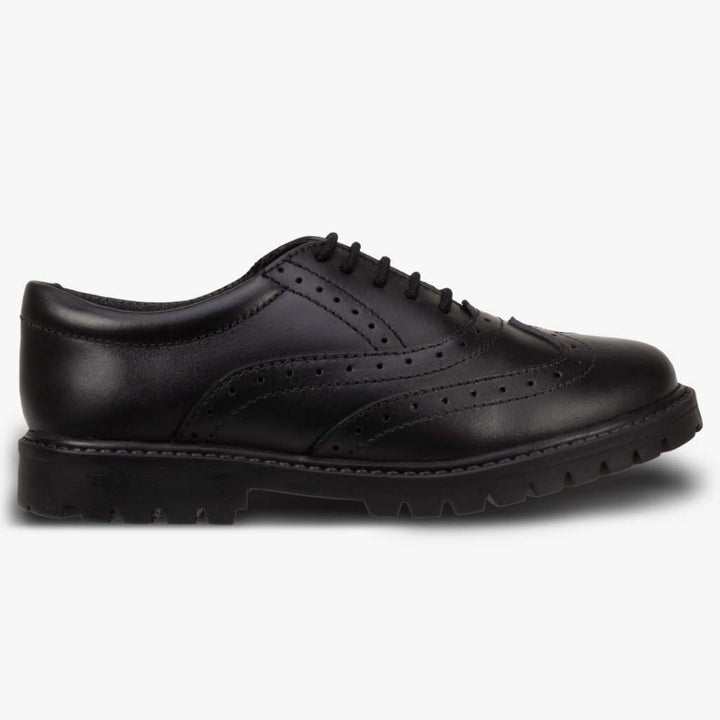SOPHIA LEATHER GIRLS BROGUE WITH CHUNKY SOLE - Term Footwear 