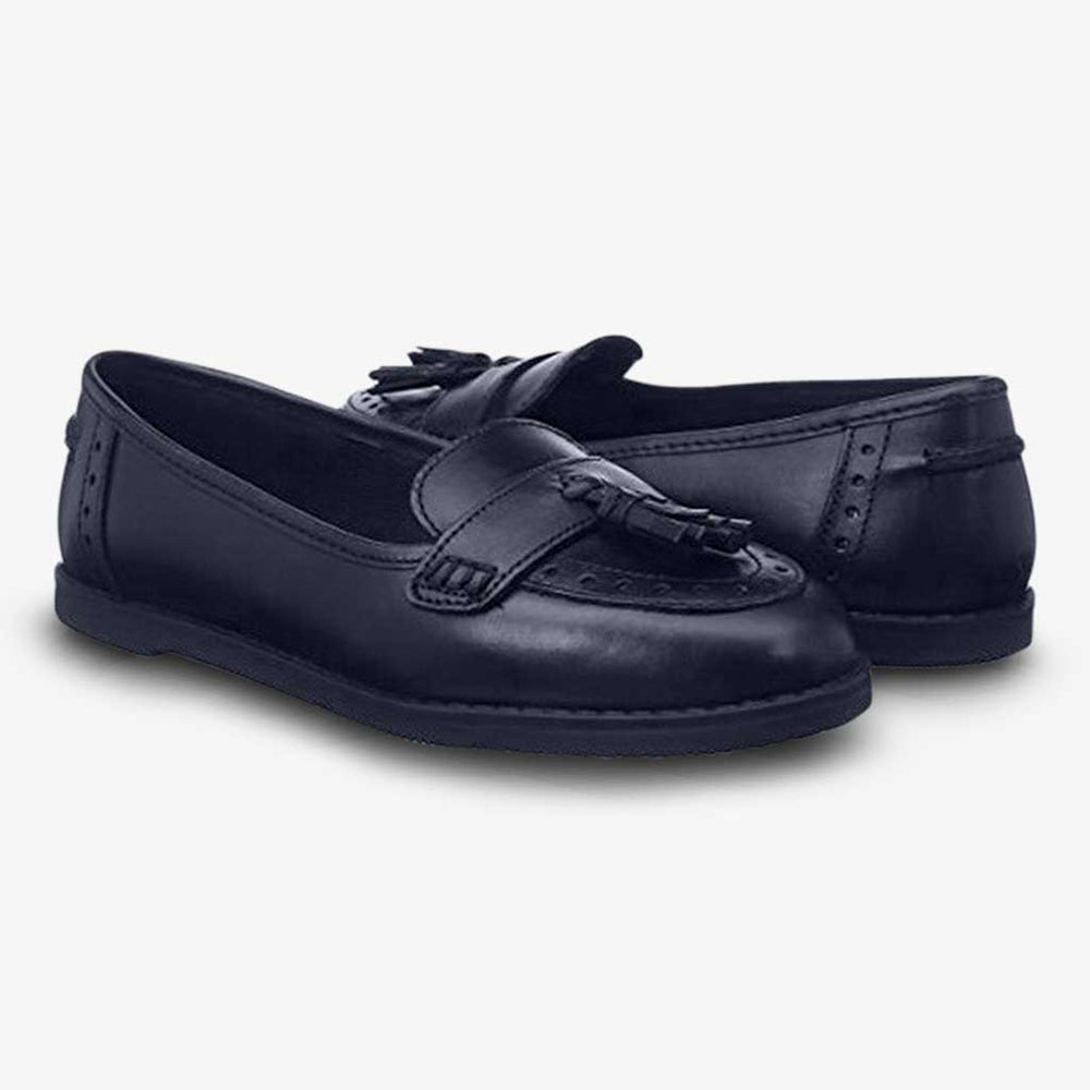 HARLEY LEATHER GIRLS LOAFER - Term Footwear 
