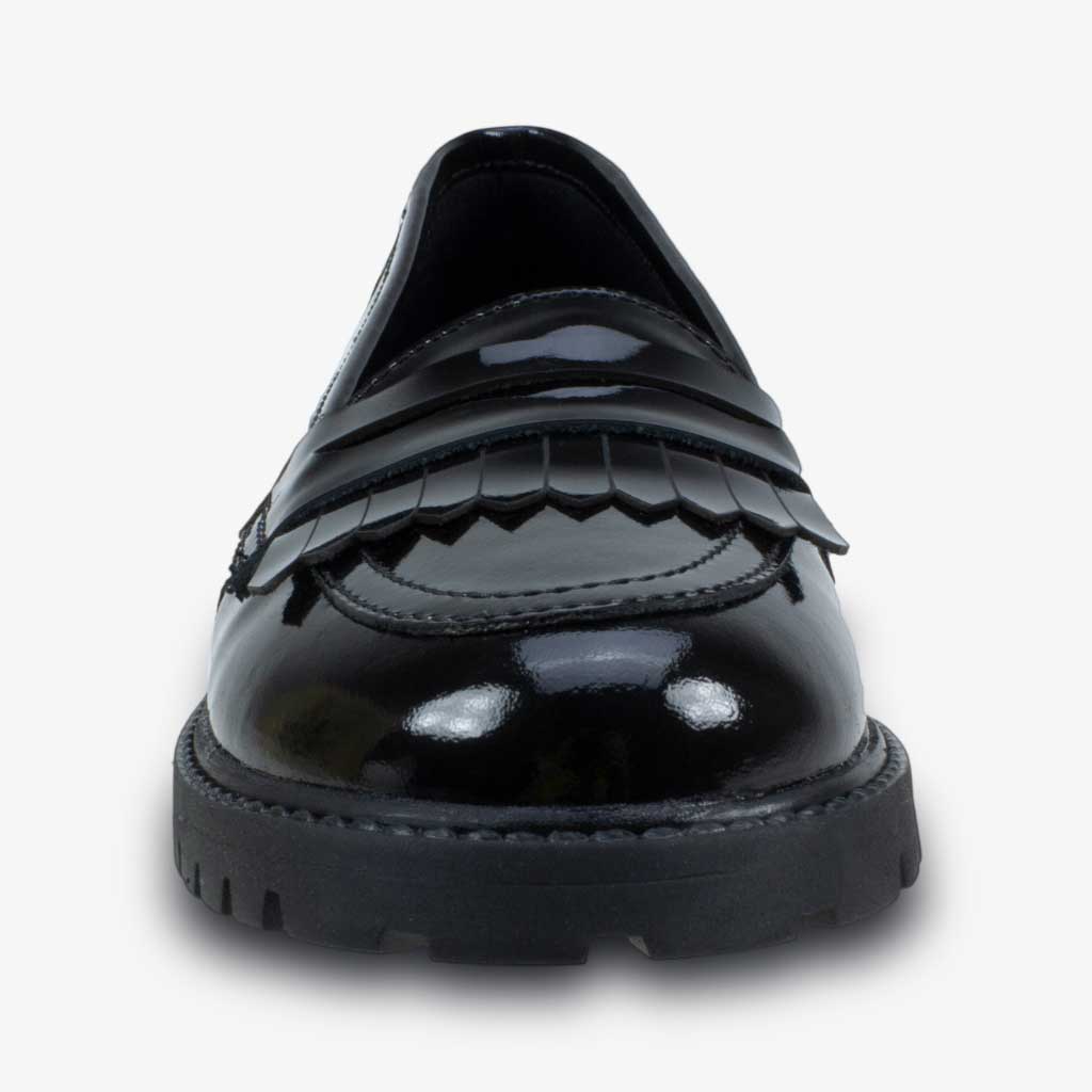 Willow Patent Black Girls Shoes - Term Footwear 